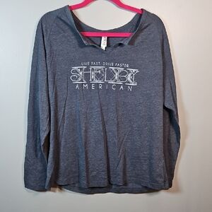 Shelby American Gray Long Sleeve Shirt
